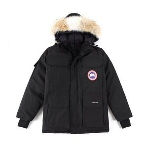 Canada Goose Black Jacket with Fur Trim